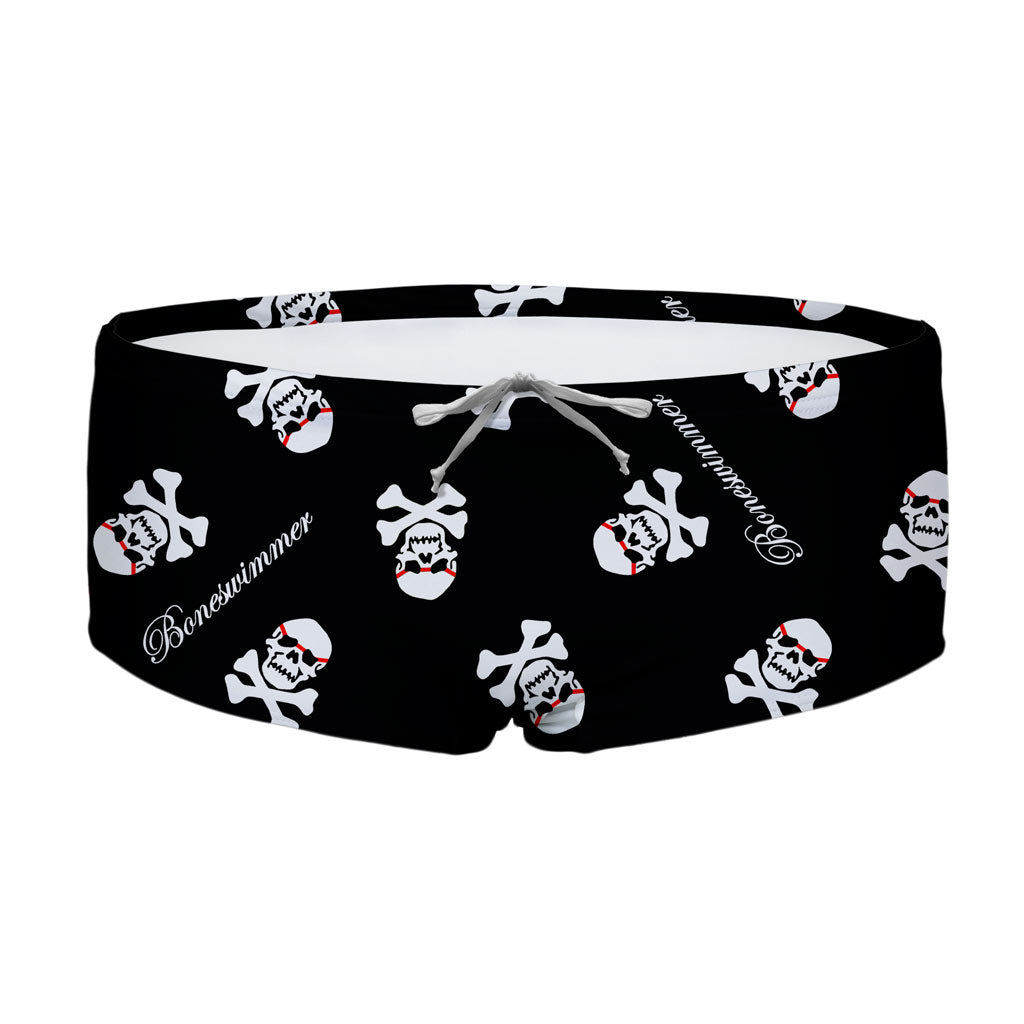 Trunks UCLA - A61 BLACK WHITE SKULLS
